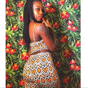 Orange And White Set